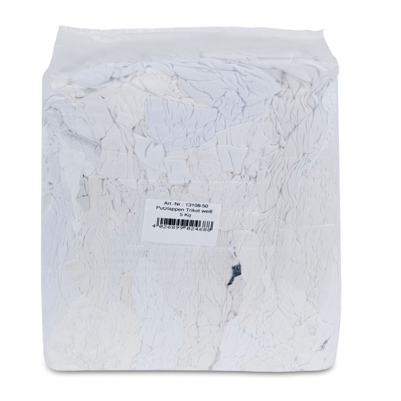 Chiffons d’essuyage en coton, blanc, 10 kg