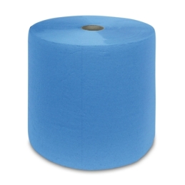 Rouleau de chiffons de nettoyage Multiclean® bleu, 3 couches, env. 1000 feuilles de 360 x 370 mm