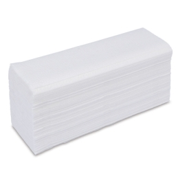 Essuie-main plié en Z, ultra blanc, 2 couches, env. 240 x 240 mm