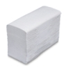 Essuie-main plié en M, matériau recyclé blanc, 2 couches, env. 360 x 220 mm