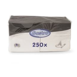 Servietten 1/4 Falz, weiss, 2-lagig, 24 x 24 cm