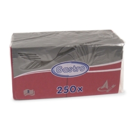 Servietten 1/4 Falz, bordeaux, 2-lagig, 24 x 24 cm