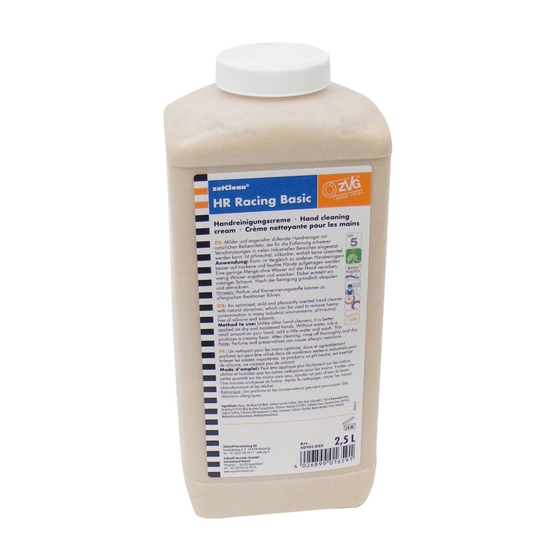 Handreinigungscreme HR Racing Basic, 2,5 Liter Flasche