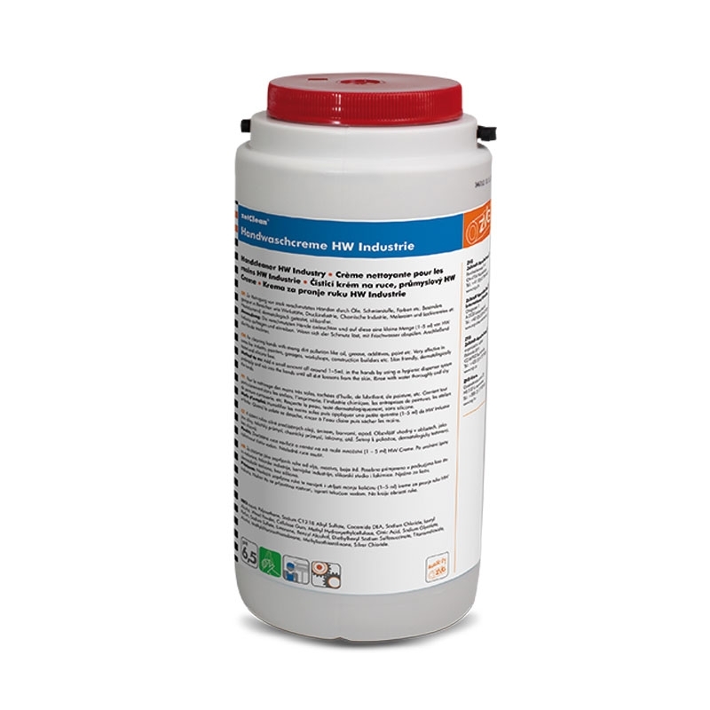 Crème lavante pour les mains HW Industrie, pot de 4 litres
