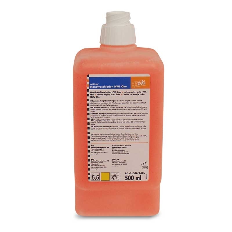 Savon liquide pour les mains HWL Öko, cartouche système de 500 ml