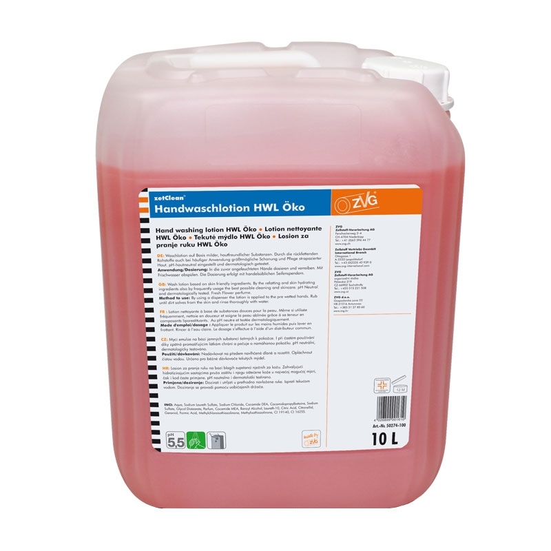 Savon liquide pour les mains HWL Öko, 10 l