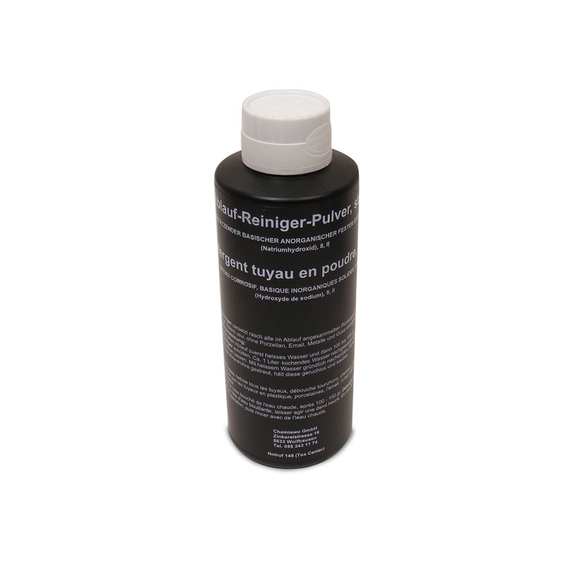Détergent en poudre pour les canalisations, bouteille de 1 kg