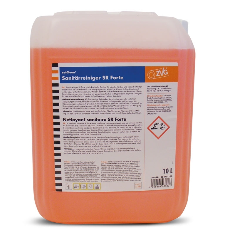 Nettoyant pour sanitaires SR Forte, 10 l