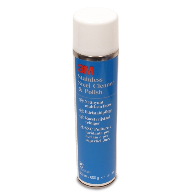 3M Clean + Polish, produit d'entretien pour l'acier inoxydable, bombe aérosol de 600 ml