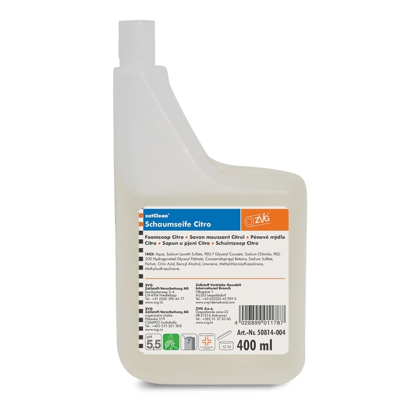 Savon mousse Citro, cartouche mousse de 400 ml