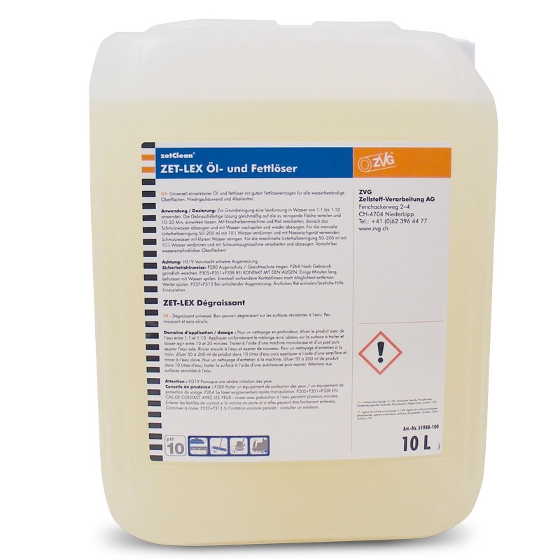 ZET-LEX Öl- und Fettlöser, 10 Liter Kanister