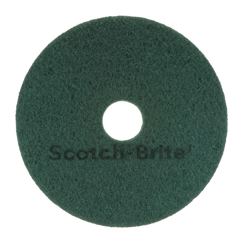 Super-Pad « Scotch-Brite » vert, diamètre 355 mm (14")