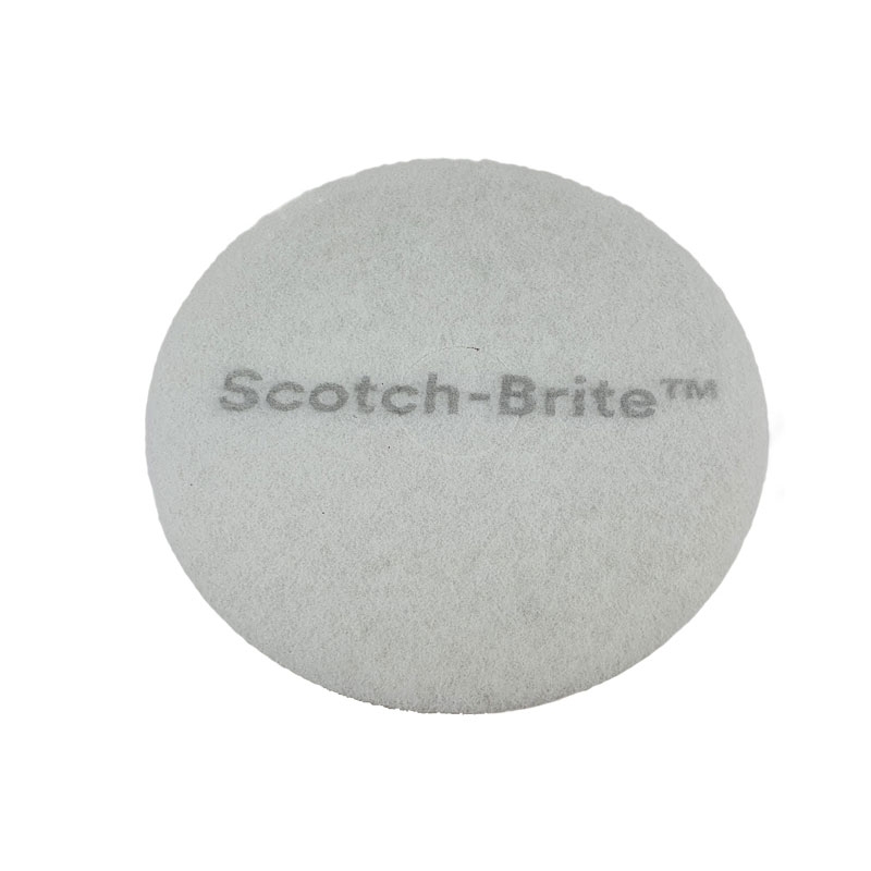 Super-Pad « Scotch-Brite » blanc, diamètre 170 mm (7")
