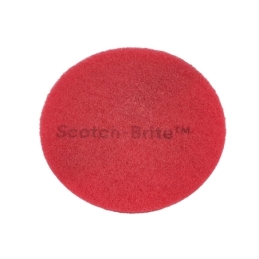 Super-Pad "Scotch-Brite" rot, Durchmesser 432 mm (17")