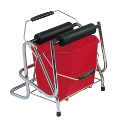 Dispositif de pressage à rouleaux "Ruolo" incl. seau rouge, 12 litres