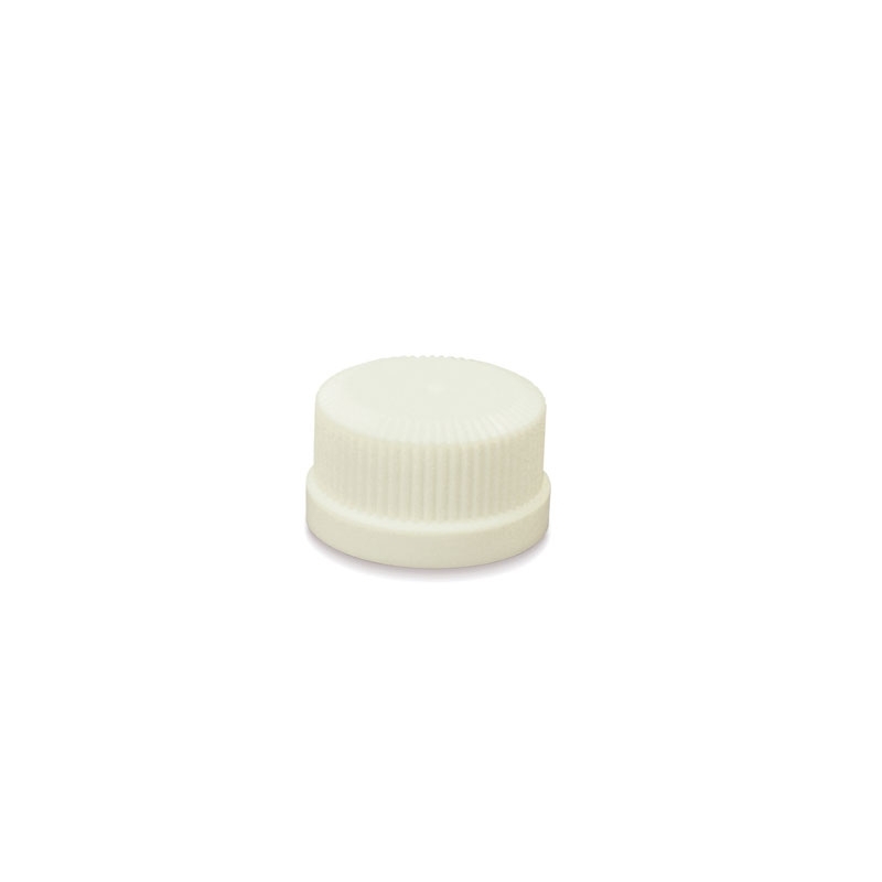 Bouchon à vis blanc pour bouteille mousse de 500 ml, filetage 24/410