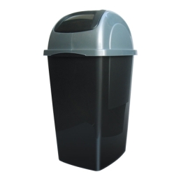 Poubelle à couvercle basculant, 65 litres, anthracite