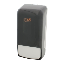 Distributeur de savon 800 ml, transparent fumé, rechargeable avec des cartouches