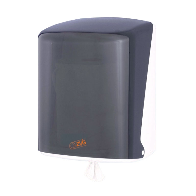 Distributeur de rouleaux d'essuie-mains, transparent fumé