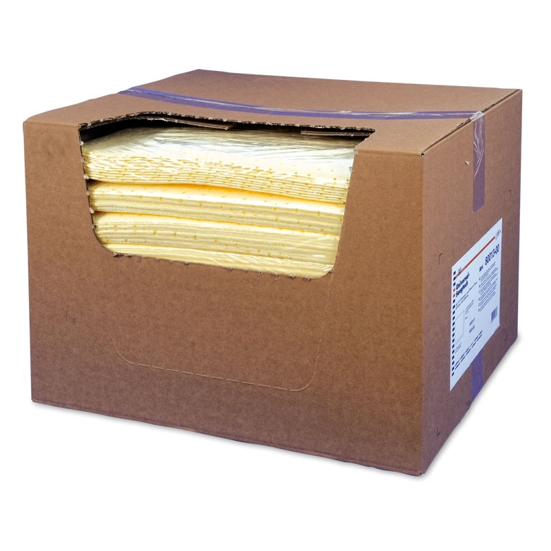 Lingettes absorbantes universelles zetSorb®, jaunes, env. 400 x 400 mm, 100 lingettes (10 x 10)