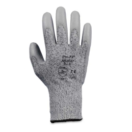 Gants de protection anticoupures PU Safety First niveau 3, gris, taille 10/XL