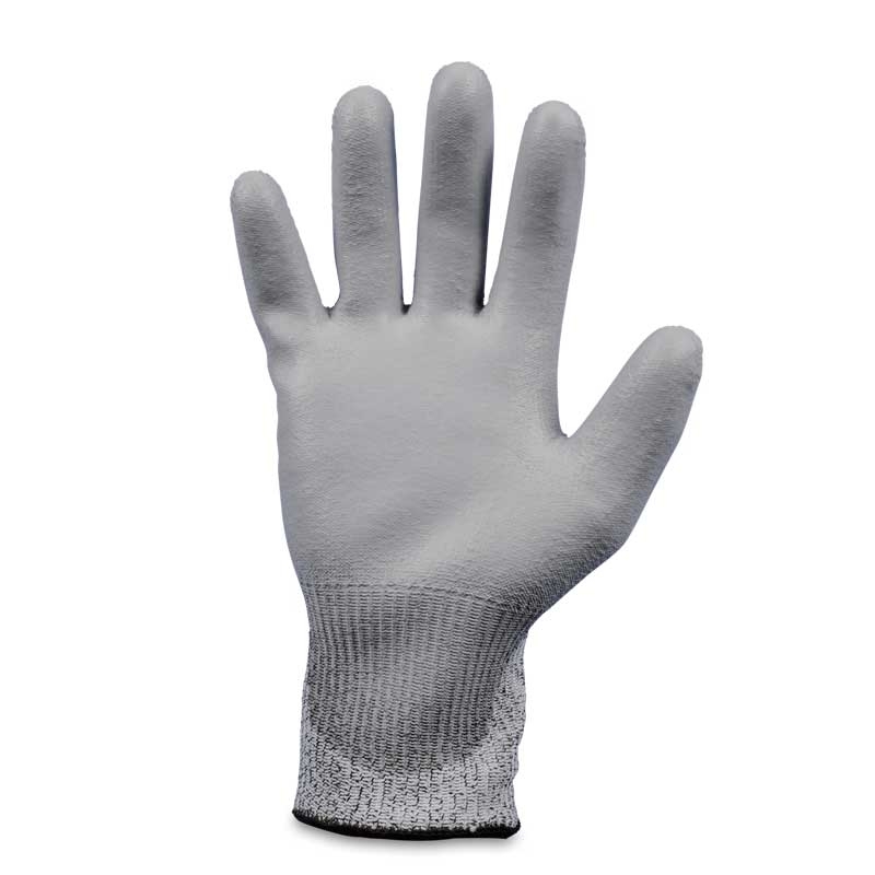 Gants de protection anticoupures PU Safety First niveau 3, gris, taille 10/XL