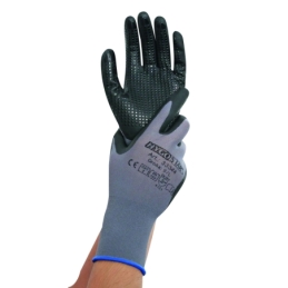 Feinstrickhandschuhe Ergo Flex Dotty, grau, Gr. 8/M