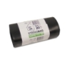 Sac poubelle 60 litres, 10 sacs/rouleau, 0,040 mm, avec cordon de serrage