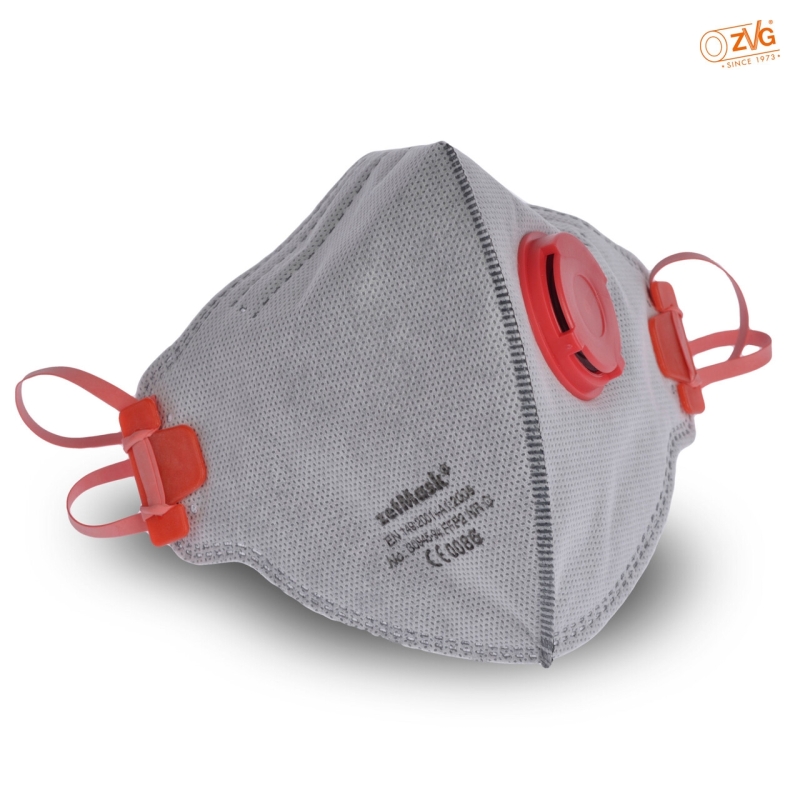 Feinstaubfiltermaske mit Ausatemventil und Aktivkohlefilter FFP2 NR D