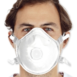 Feinstaubfiltermaske mit Ausatemventil FFP3 NR D