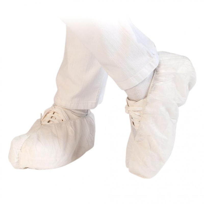 Überschuhe "Med" | PP mit Sohle, Farbe weiss, Länge 40 cm