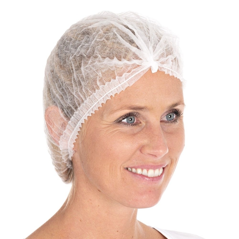 Charlotte à clipser en non-tissé, blanc, diamètre env. 55 cm, 100 pcs