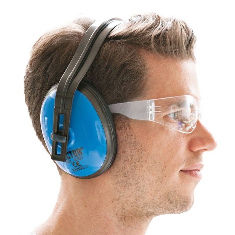 Schutzbrille "Flat" für Gehörschutz