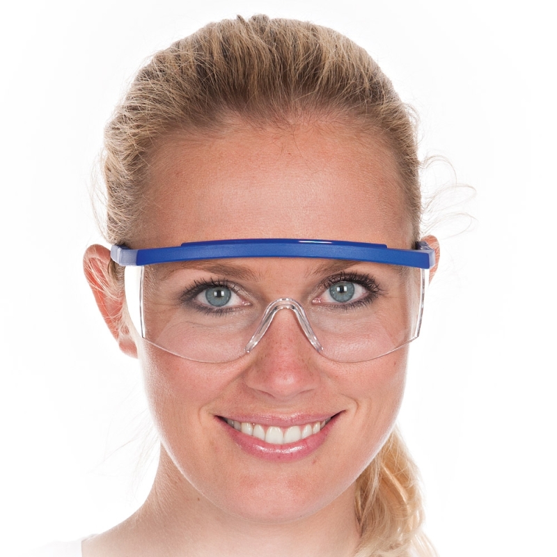 Schutzbrille Fit Plus, blau, Kunststoff