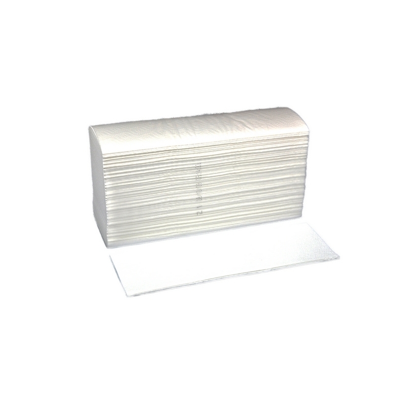 Essuie-mains plié en Z, blanc, 3 couches, env. 235 x 240 mm