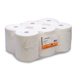 Rouleau d'essuie-mains, blanc brillant, 2 couches, env. 210 mm x 130 m, non perforé