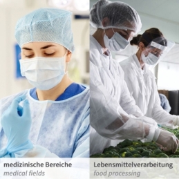 Blouse avec élastique aux bras | PP, couleur blanc, longueur 140 cm, circonférence 150 cm, taille XXL