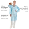 Kittel mit Armgummi | PP, Farbe blau, Länge 115 cm, Umfang 140 cm, Grösse L