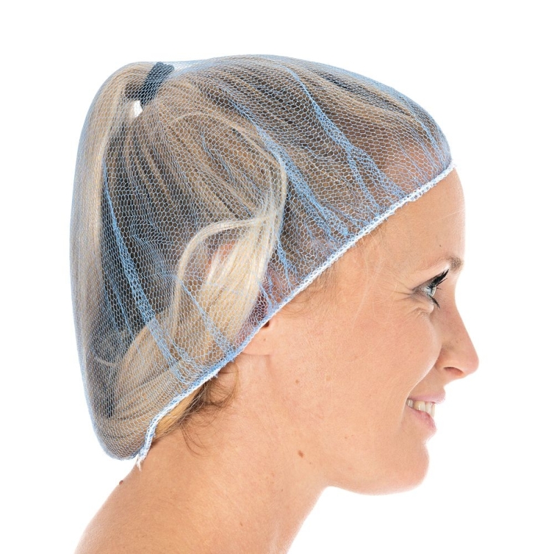 Baretthauben Honeycomb | Nylon, Farbe blau / Grösse 53