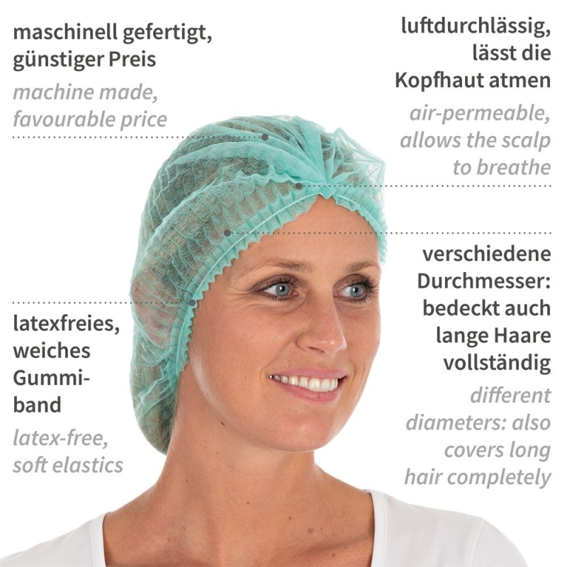 Klipphauben Light | PP, Farbe grün / Grösse 50 cm