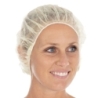 Baretthaube Bettina Light | PP, Farbe weiss, Grösse 53 cm
