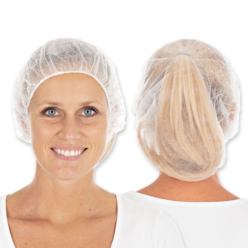 Baretthaube Bettina Light, 48 cm, weiss