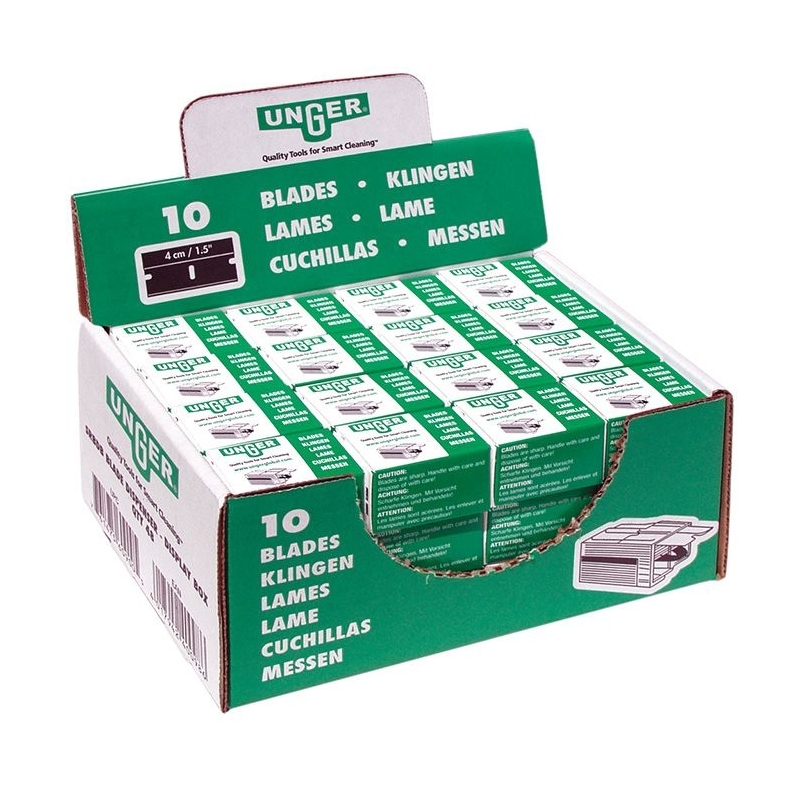 Lames de rechange pour grattoir de sécurité, 40 mm, 1 carton de 10 lames