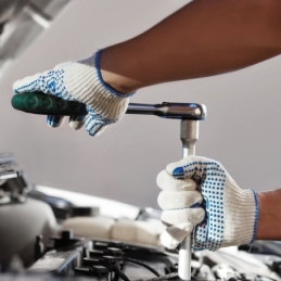 Gants en grosse maille Structa | Nylon/coton, taille L