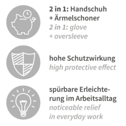 Gant en nitrile Extra Safe Superlong, bleu, taille 9/M, longueur 40 cm