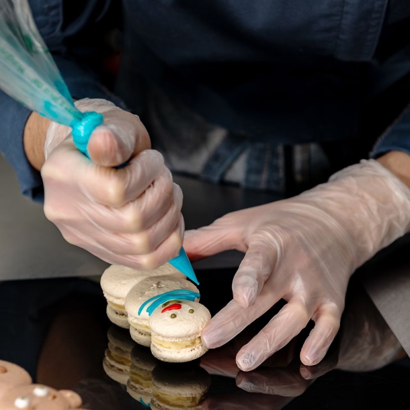 Gant en vinyle Ideal. transparent, non poudré, taille XL/10