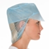 Schirmmützen mit Haarnetz | PP, Farbe blau, Durchmesser 31 cm