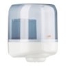 Distributeur pour essuie-mains en rouleau, blanc/transparent
