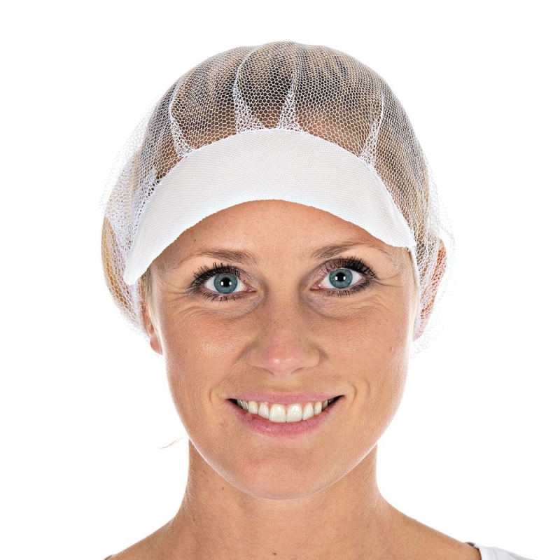 Charlotte de barrette Honeycomb avec visière | Nylon, couleur bleu / taille 53 cm