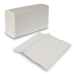 Essuie-main plié en Z, ultra blanc, 2 couches, env. 210 x 240 mm
